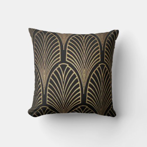 Art Deco Design Throw Pillow