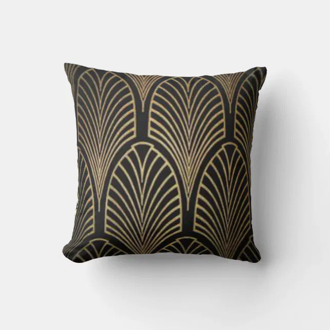 Art Deco Design Throw Pillow Zazzle