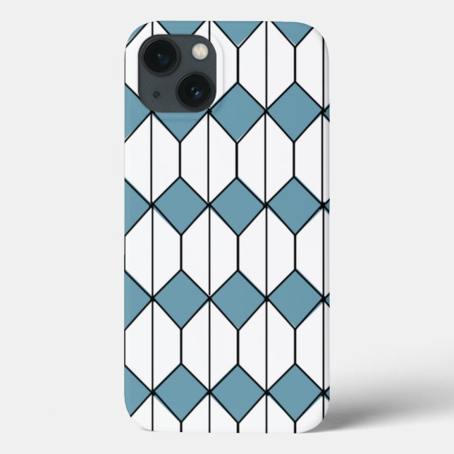 Art Deco Diamonds and Hexagons Case-Mate iPhone Case (Back)