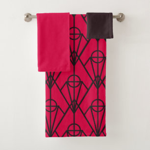 Art Deco Diamonds Bath Towel Set