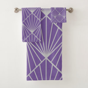 Art Deco Diamonds Bath Towel Set
