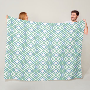 Art Deco Diamonds Fleece Blanket
