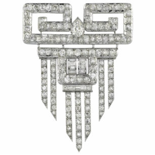 Art Deco Diamonds Pin Statuette