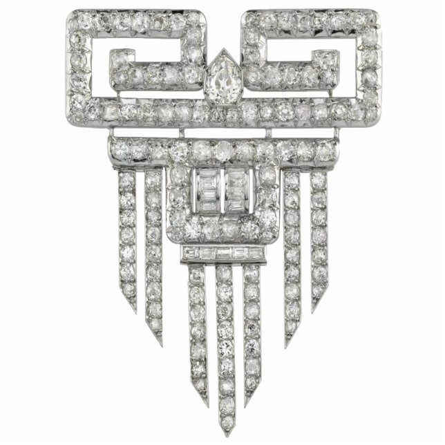 Art Deco Diamonds Pin Statuette (Front)