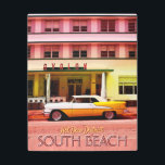 Art Deco District, Miami, Florida<br><div class="desc">🔴 Oldtimer in front of the Avalon in the Art Deco District of Miami Beach.  More items with this design here: 👉 www.zazzle.com/aura2000/avalon</div>