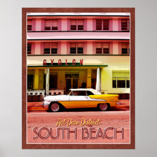 Miami Deco Posters Prints Zazzle