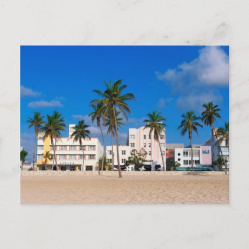 Art Deco District Of South Beach Miami Postcard