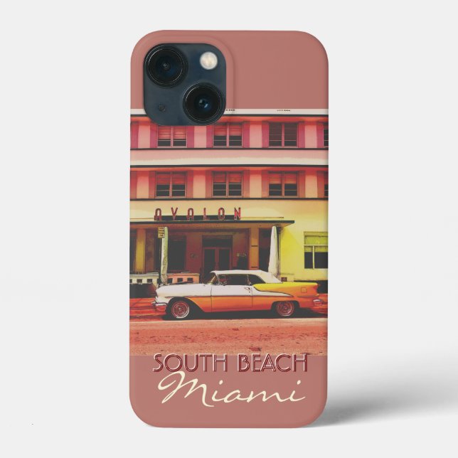 Art Deco District South Beach Miami Phone Case (Back)