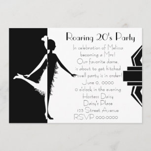 Art Deco Doll Invitation