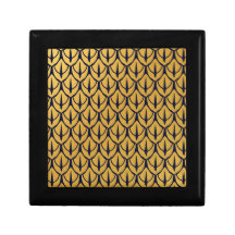 Art Deco Dragon Scales - Blue and Gold Scales