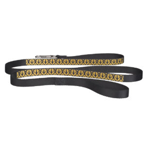 Art Deco Dragon Scales - Blue and Gold Scales Pet Leash