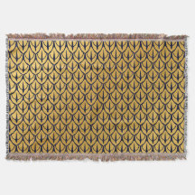 Art Deco Dragon Scales - Blue and Gold Scales