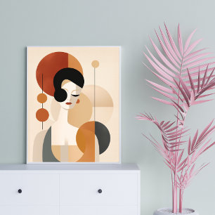Art Deco Dreams: Modern Retro Chic Poster