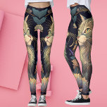 Art Deco Dusty Rose Cat Lover Yoga  Leggings<br><div class="desc">Shopping for Cat Lovers? Check Out This Art Deco inspired Yoga Collection with Leggings , Totes, Tumblers and more. Beautiful Ornate Floral Pastel Sure to Please Cat Lovers on your list. Take this Art Deco inspired muted colored beautiful cat motif home today. Check out our shop for other matching Yoga...</div>