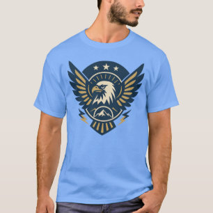 Art-Deco Eagle Emblem — Geometric Crest T-Shirt