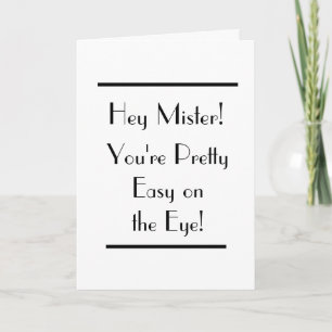 Art Deco Easy on the Eye Male Card