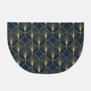 Art Deco Elegance: Fan Motifs Doormat