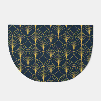 Art Deco Elegance: Fan Motifs Doormat
