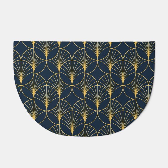 Art Deco Elegance: Fan Motifs Doormat (Front)