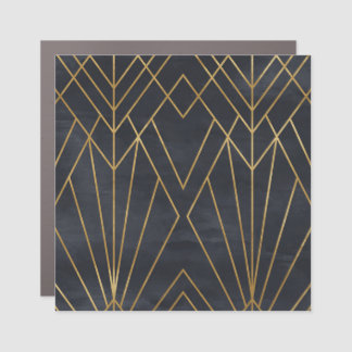 Art Deco Elegance: Geometric Glamour Car Magnet