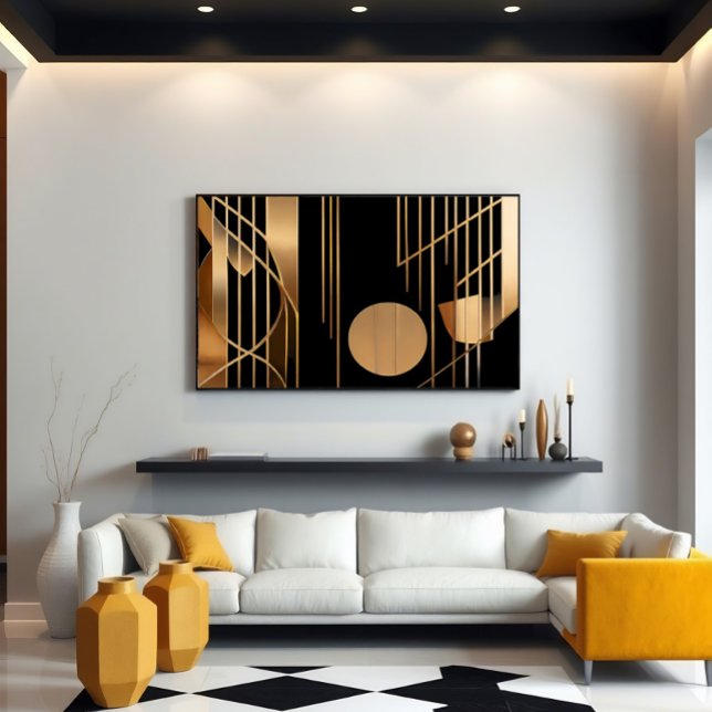 Art Deco Elegance Golden Lines Poster (Creator Uploaded)