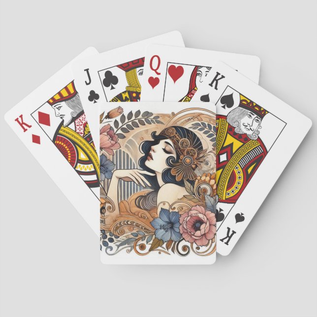 Art Deco Elegance  Poker Cards (Back)
