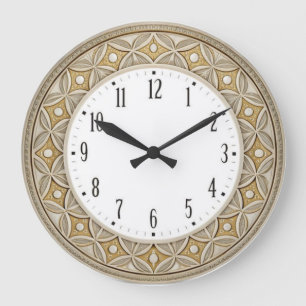 Art Deco Elegant Round Large Clock