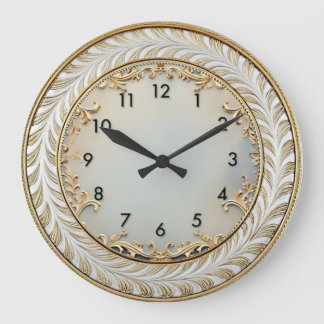Art Deco Elegant Round Large Clock