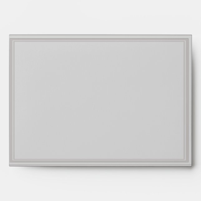 Art Deco Elegant Stripe Wedding Envelope (Front)