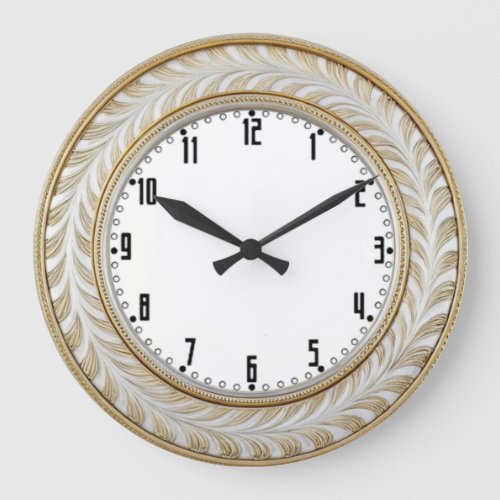 Art Deco Elegant Wall Large Clock