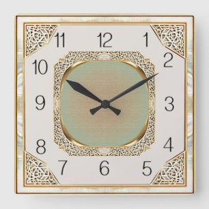Art Deco Elegant Wall Square Wall Clock