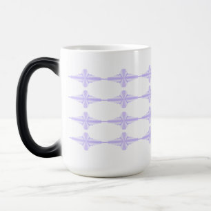Art deco element in lilac & purple color morph mug 