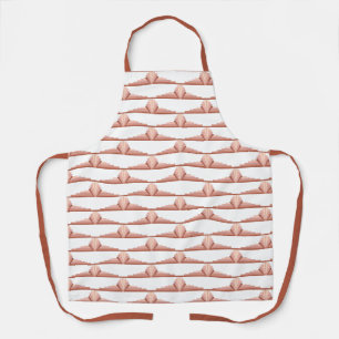 Art deco elements in a rose gold palette apron
