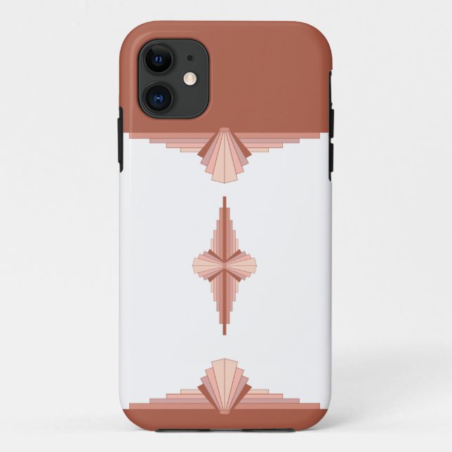 Art deco elements in a rose gold palette Case-Mate iPhone case (Back)
