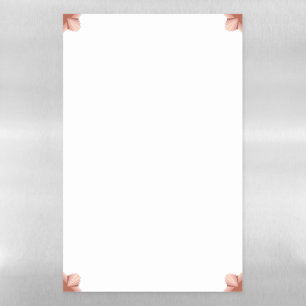 Art deco elements in a rose gold palette magnetic dry erase sheet