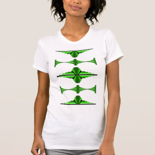 Art deco elements in deep green T-Shirt