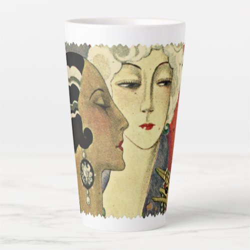 Art Deco Era Ladies   Latte Mug