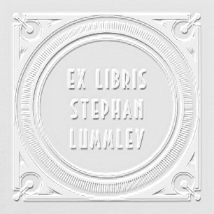 Art Deco Ex Libris Book Embosser