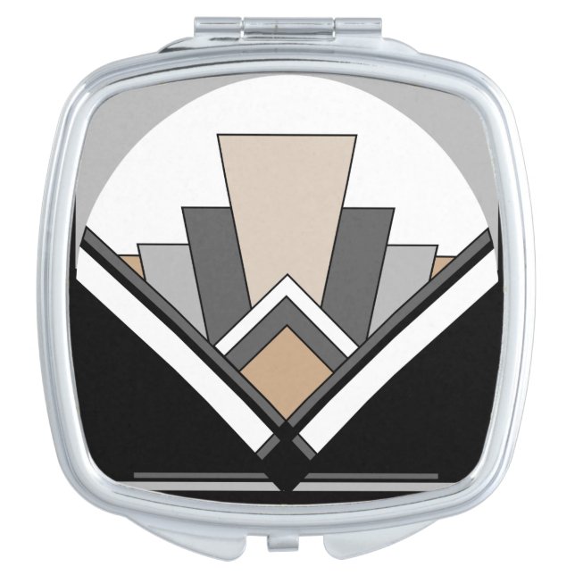 Art Deco Expression Makeup Mirror (Front)