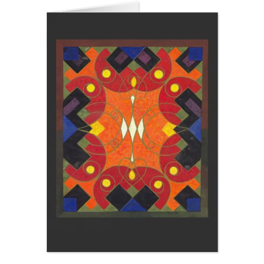 Art Deco Fabric Design - Rich Vibrant Colors (Front)