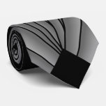 Art Deco Fan Design Grey Neck Tie at Zazzle