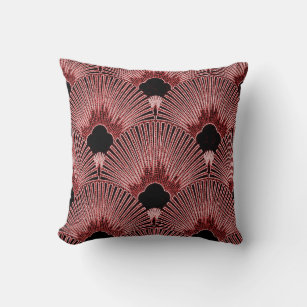 Art Deco Fan Design Pillow