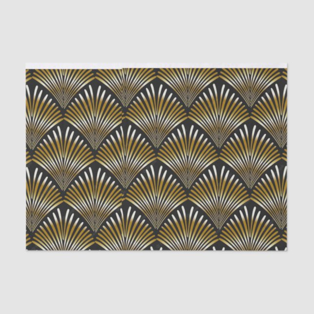Art Deco Fan Design, Tissue Paper (Front)