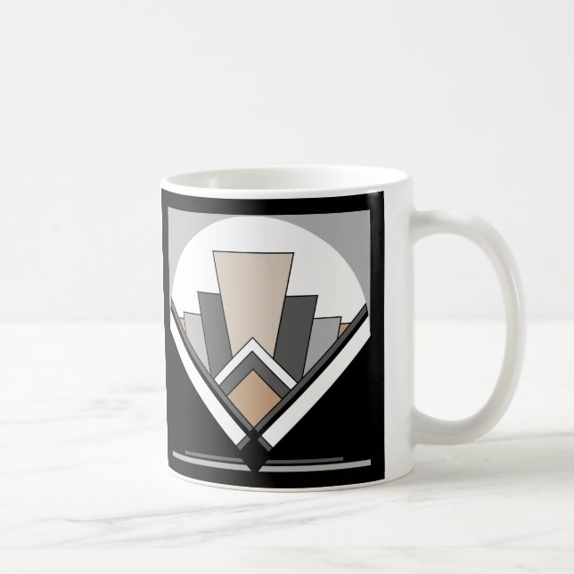 Art Deco Fan Expression Coffee Mug (Right)