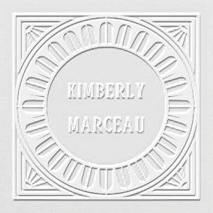 Art Deco Fan Monogram Embosser