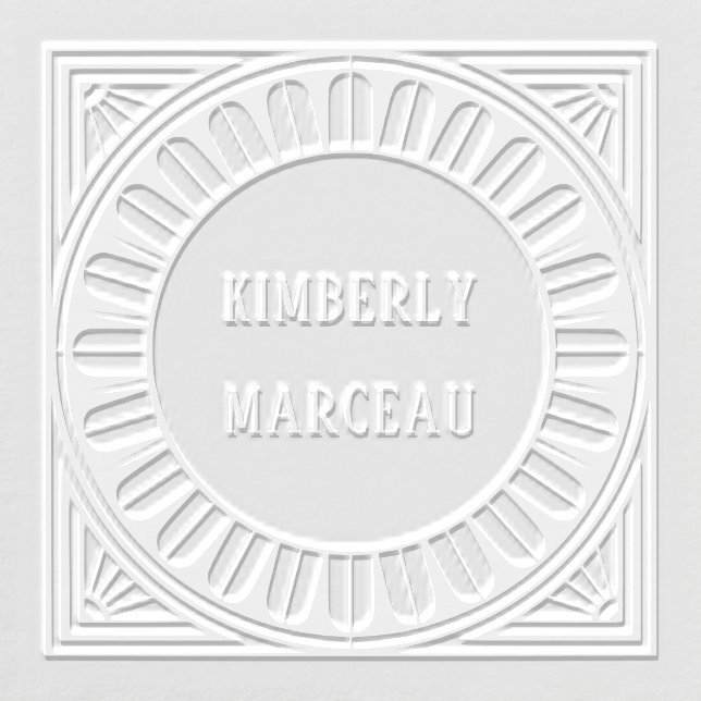 Art Deco Fan Monogram Embosser (Design)