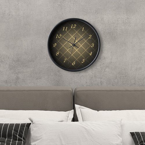 Art Deco Fan Pattern Clock