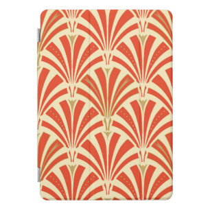 Art Deco fan pattern - mandarin orange iPad Pro Cover