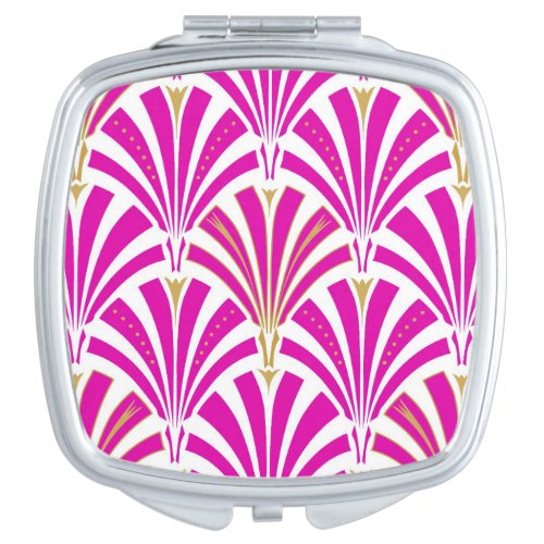 Art Deco fan pattern _ peppermint pink Mirror For Makeup