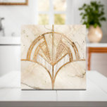 Art Deco Fan Shell - Travertine Marble Ceramic Tile<br><div class="desc">Art Deco Fan Shell - Travertine Marble</div>